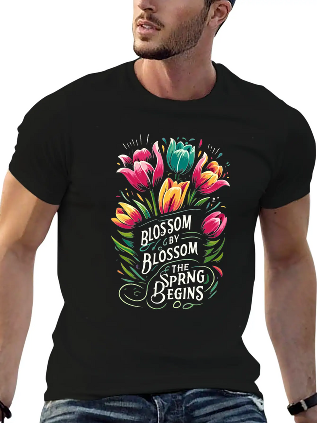 Tulips Tulip Flower Yes I Talk To Tulips Lightweight Cotton T-Shirt – Daily Comfort Graphic Shirt