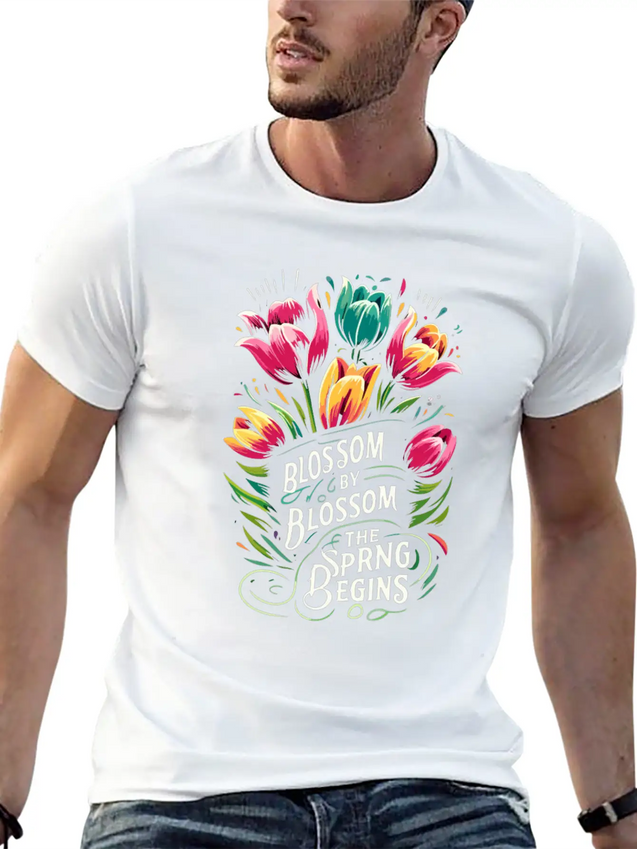 Tulips Tulip Flower Yes I Talk To Tulips Lightweight Cotton T-Shirt – Daily Comfort Graphic Shirt