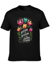 Tulips Tulip Flower Yes I Talk To Tulips Lightweight Cotton T-Shirt – Daily Comfort Graphic Shirt