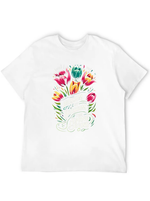 Tulips Tulip Flower Yes I Talk To Tulips Lightweight Cotton T-Shirt – Daily Comfort Graphic Shirt