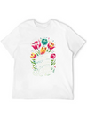 Tulips Tulip Flower Yes I Talk To Tulips Lightweight Cotton T-Shirt – Daily Comfort Graphic Shirt