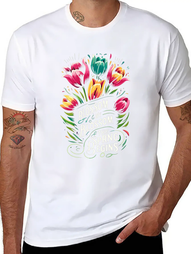 Tulips Tulip Flower Yes I Talk To Tulips Lightweight Cotton T-Shirt – Daily Comfort Graphic Shirt