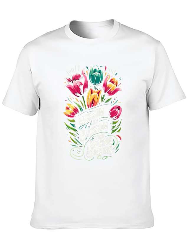 Tulips Tulip Flower Yes I Talk To Tulips Lightweight Cotton T-Shirt – Daily Comfort Graphic Shirt