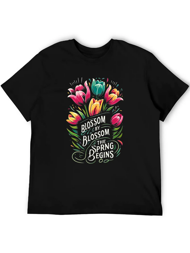 Tulips Tulip Flower Yes I Talk To Tulips Lightweight Cotton T-Shirt – Daily Comfort Graphic Shirt