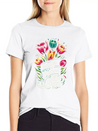 Tulips Tulip Flower Yes I Talk To Tulips Lightweight Cotton T-Shirt – Daily Comfort Graphic Shirt