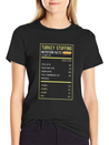 Turkey Stuffing Nutrition Facts Thanksgiving Gifts Lightweight Cotton T-Shirt – Daily Comfort Graphic Shirt