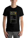 Turkey Stuffing Nutrition Facts Thanksgiving Gifts Lightweight Cotton T-Shirt – Daily Comfort Graphic Shirt
