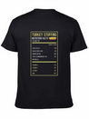 Turkey Stuffing Nutrition Facts Thanksgiving Gifts Lightweight Cotton T-Shirt – Daily Comfort Graphic Shirt