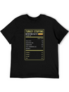 Turkey Stuffing Nutrition Facts Thanksgiving Gifts Lightweight Cotton T-Shirt – Daily Comfort Graphic Shirt