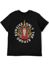 Twin Tigers & Dagger: Tattoo-Style Artwork Lightweight Cotton T-Shirt – Daily Comfort Graphic Shirt