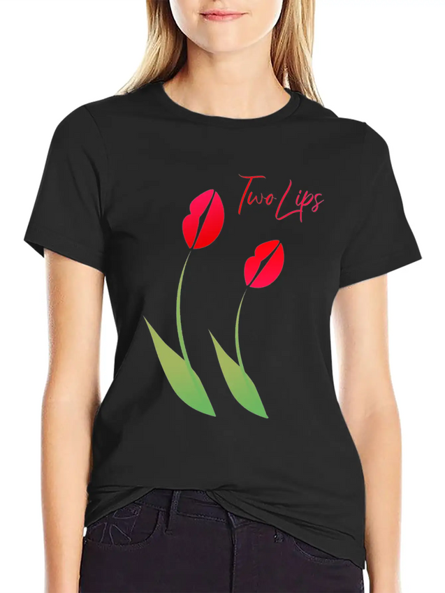 Twolips Lightweight Cotton T-Shirt – Daily Comfort Graphic Shirt