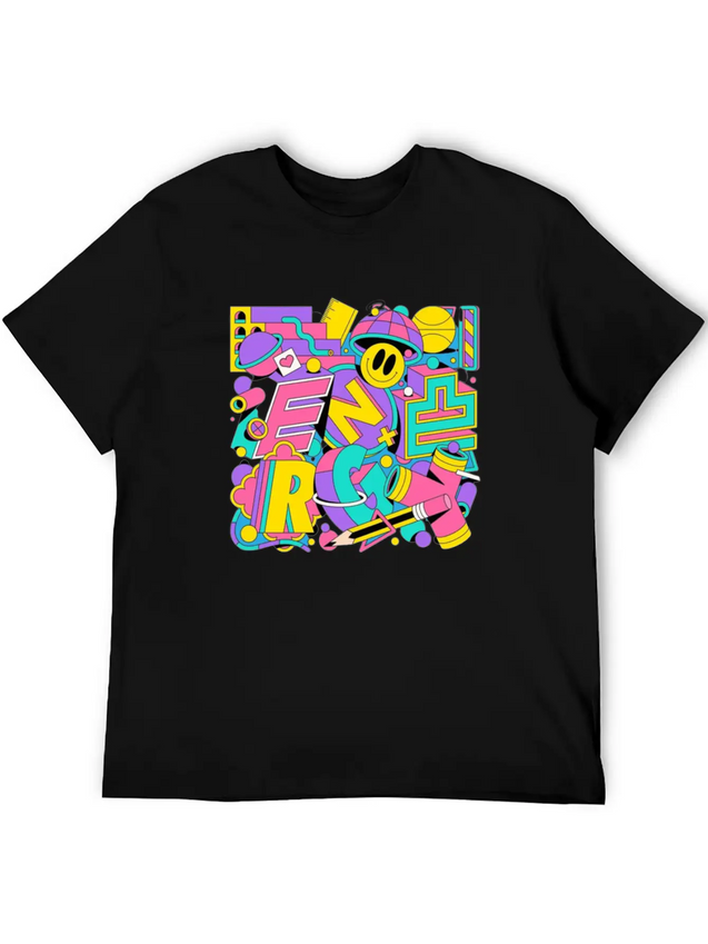 Typography Lightweight Cotton T-Shirt – Daily Comfort Graphic Shirt