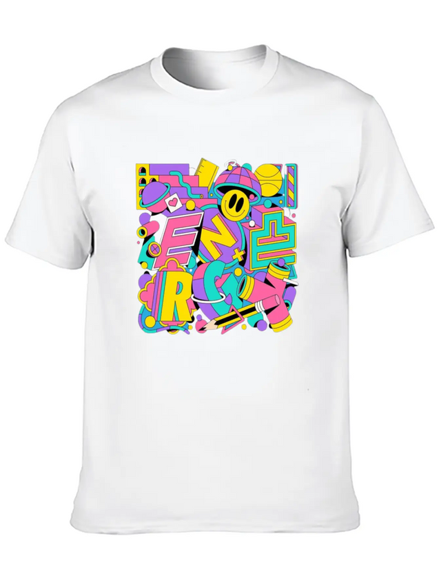 Typography Lightweight Cotton T-Shirt – Daily Comfort Graphic Shirt