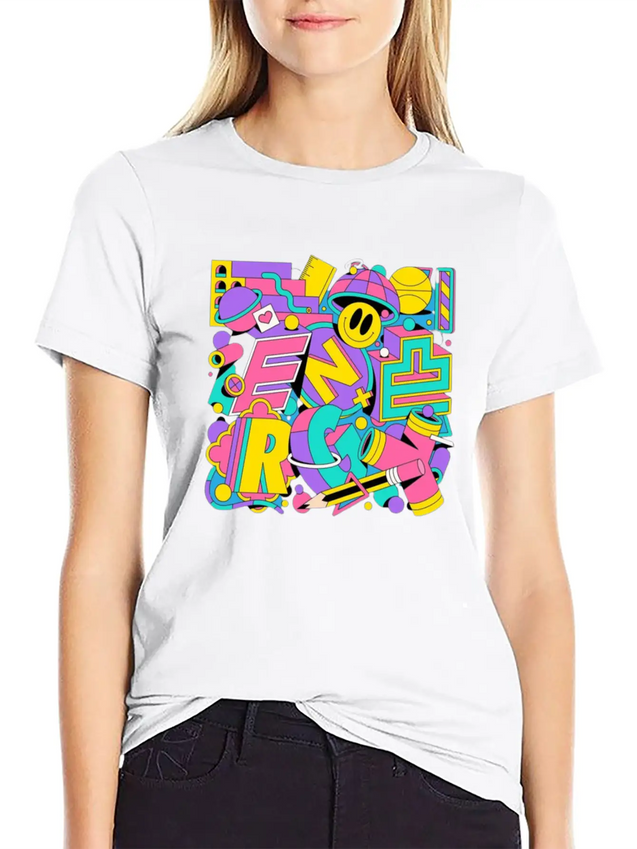 Typography Lightweight Cotton T-Shirt – Daily Comfort Graphic Shirt
