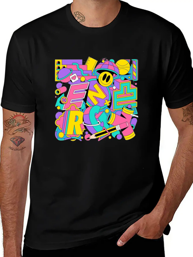 Typography Lightweight Cotton T-Shirt – Daily Comfort Graphic Shirt