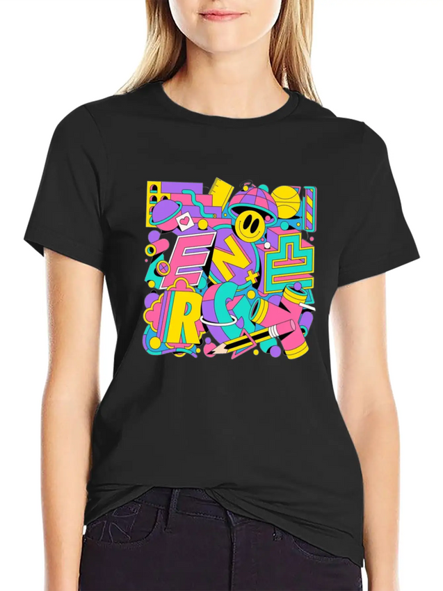 Typography Lightweight Cotton T-Shirt – Daily Comfort Graphic Shirt