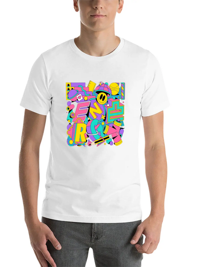 Typography Lightweight Cotton T-Shirt – Daily Comfort Graphic Shirt