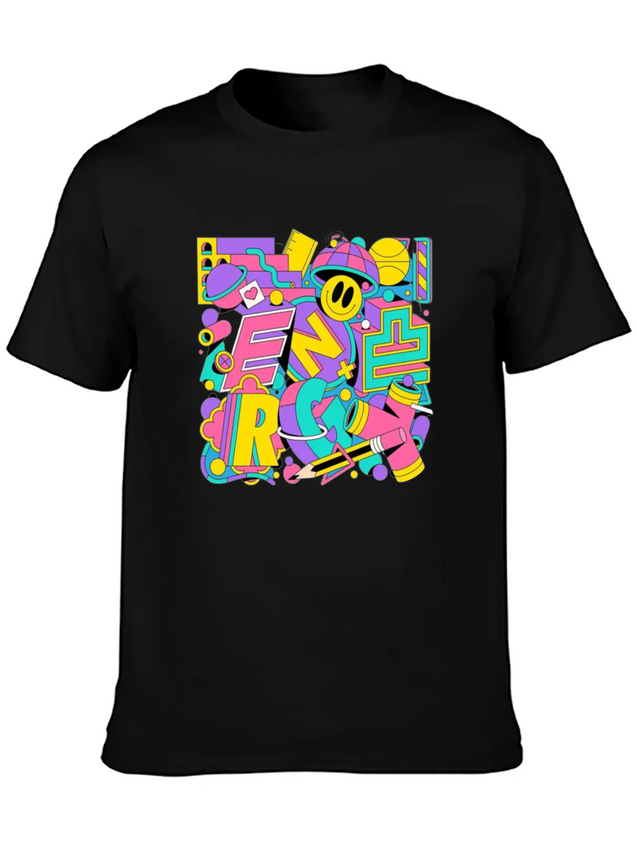 Typography Lightweight Cotton T-Shirt – Daily Comfort Graphic Shirt