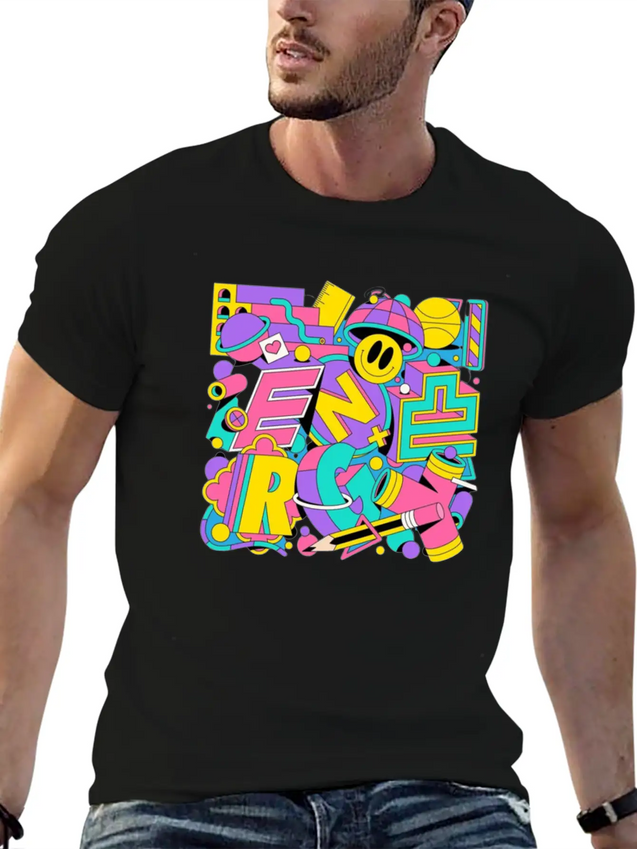 Typography Lightweight Cotton T-Shirt – Daily Comfort Graphic Shirt