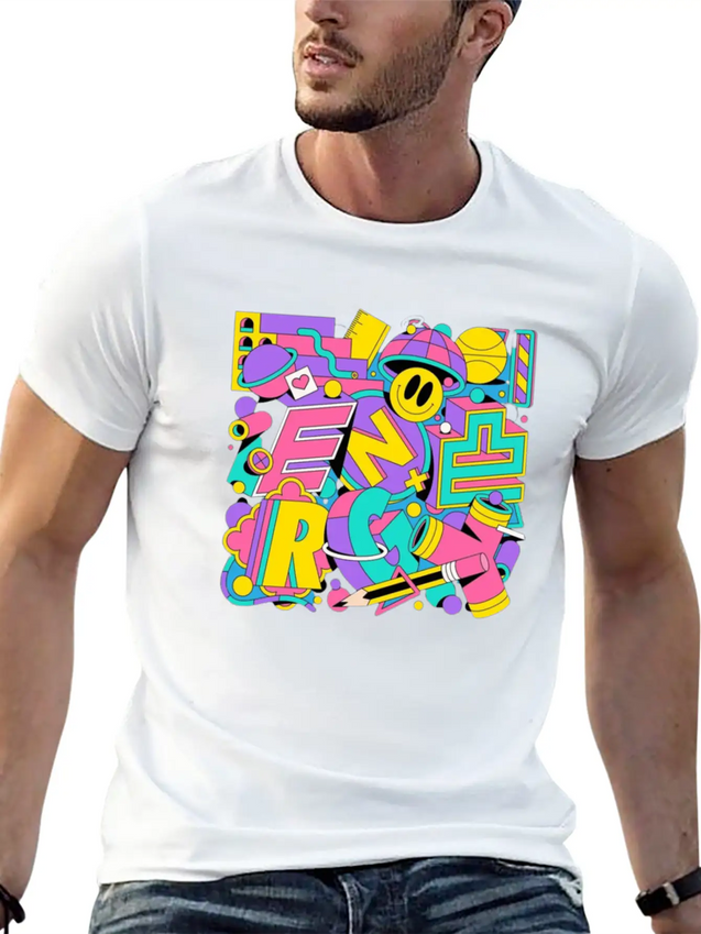 Typography Lightweight Cotton T-Shirt – Daily Comfort Graphic Shirt