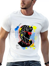 Typography Print For T-Shirt David Sculpture Hand Lightweight Cotton T-Shirt – Daily Comfort Graphic Shirt