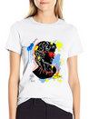 Typography Print For T-Shirt David Sculpture Hand Lightweight Cotton T-Shirt – Daily Comfort Graphic Shirt