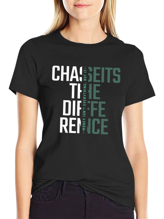 Typography Text Lightweight Cotton T-Shirt – Daily Comfort Graphic Shirt