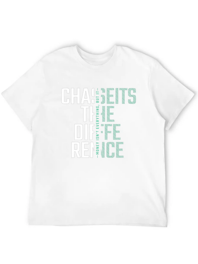 Typography Text Lightweight Cotton T-Shirt – Daily Comfort Graphic Shirt