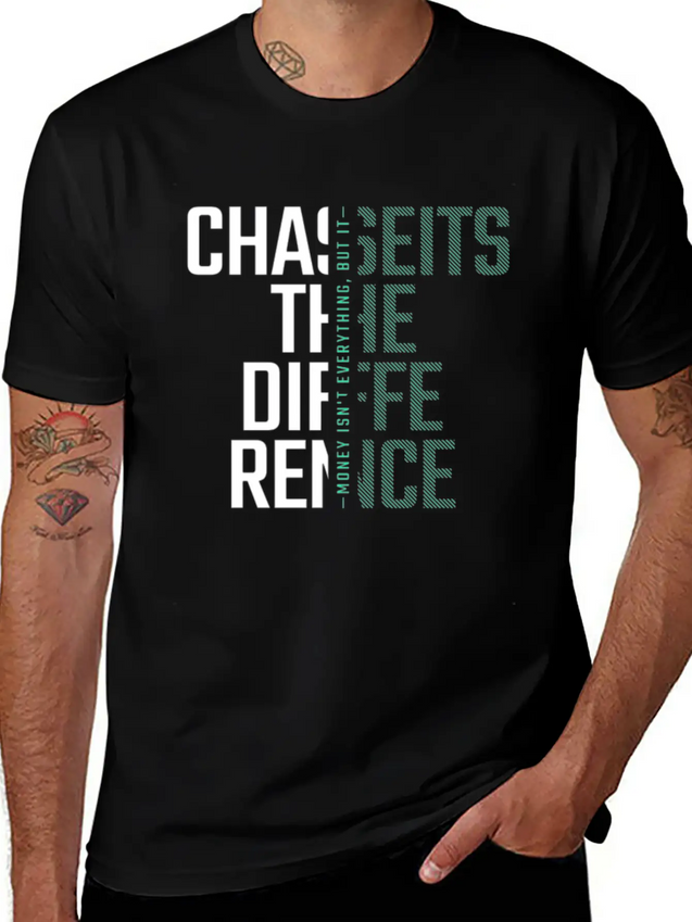 Typography Text Lightweight Cotton T-Shirt – Daily Comfort Graphic Shirt
