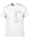 Typography Text Lightweight Cotton T-Shirt – Daily Comfort Graphic Shirt