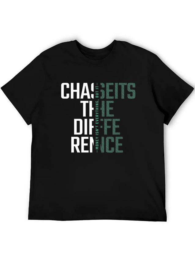Typography Text Lightweight Cotton T-Shirt – Daily Comfort Graphic Shirt