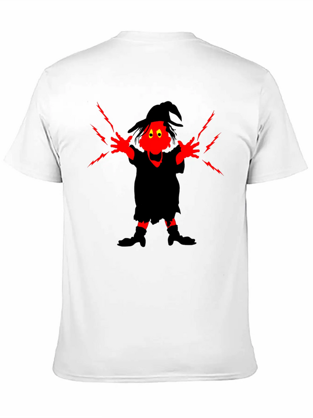 Ugly Witch With Magic Forces Lightning Lightweight Cotton T-Shirt – Daily Comfort Graphic Shirt