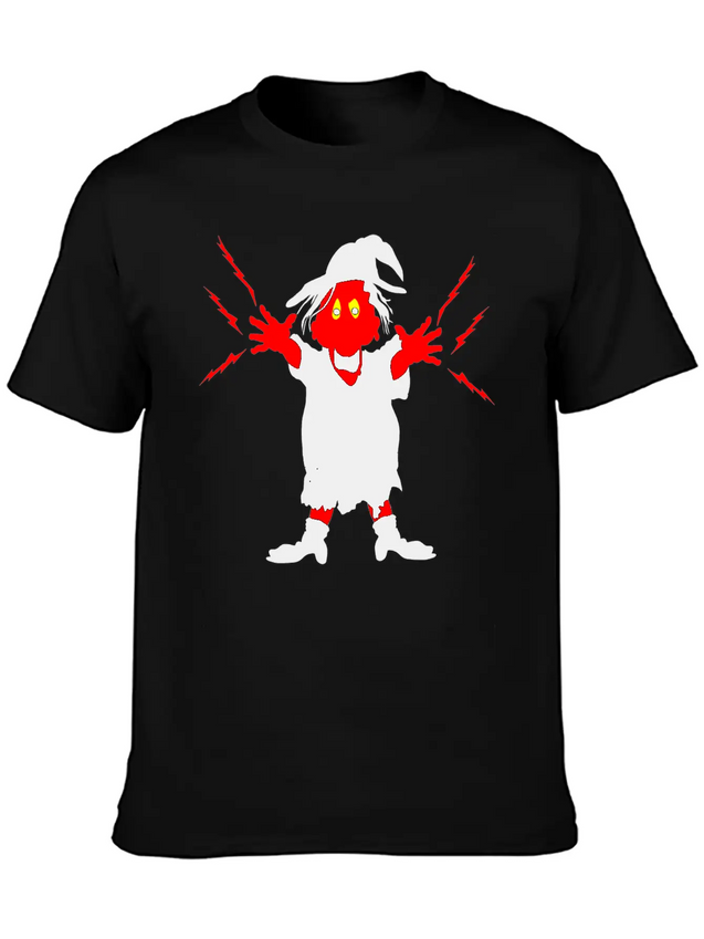 Ugly Witch With Magic Forces Lightning Lightweight Cotton T-Shirt – Daily Comfort Graphic Shirt