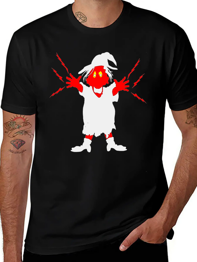 Ugly Witch With Magic Forces Lightning Lightweight Cotton T-Shirt – Daily Comfort Graphic Shirt
