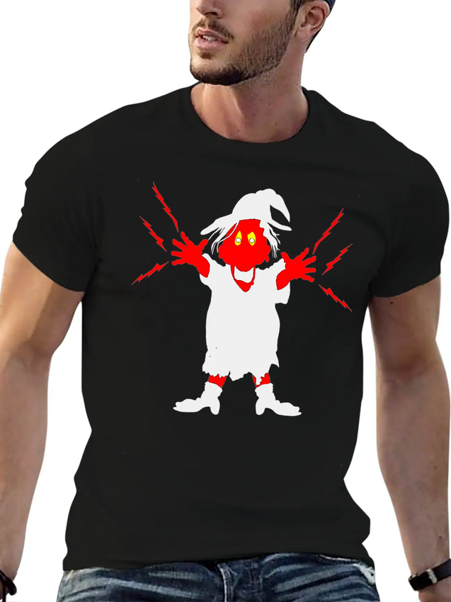 Ugly Witch With Magic Forces Lightning Lightweight Cotton T-Shirt – Daily Comfort Graphic Shirt