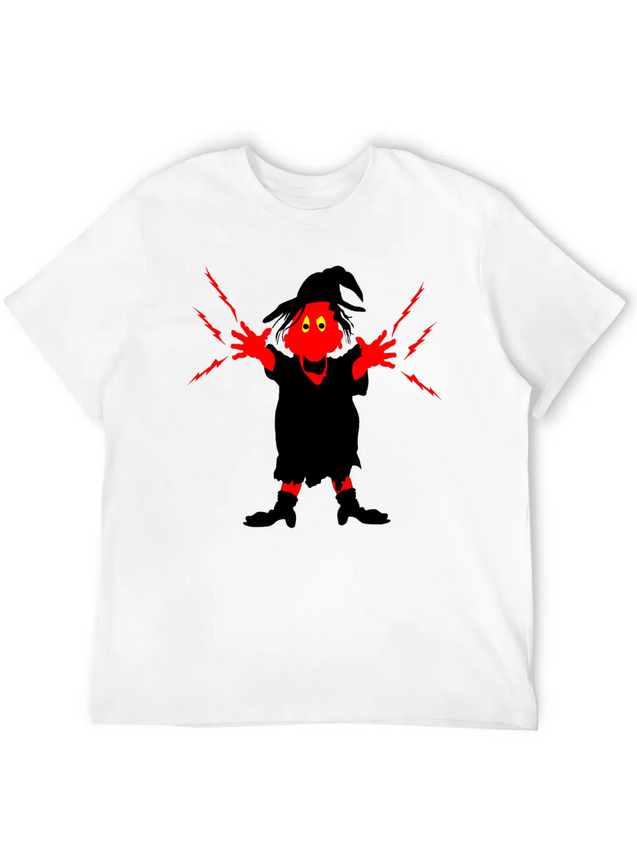 Ugly Witch With Magic Forces Lightning Lightweight Cotton T-Shirt – Daily Comfort Graphic Shirt