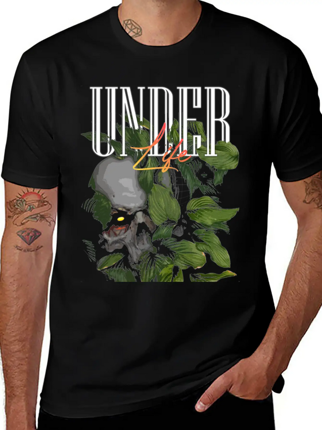 Under Life Modern Streetwear Lightweight Cotton T-Shirt – Daily Comfort Graphic Shirt