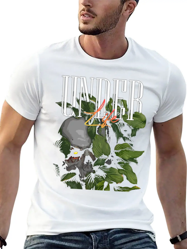 Under Life Modern Streetwear Lightweight Cotton T-Shirt – Daily Comfort Graphic Shirt