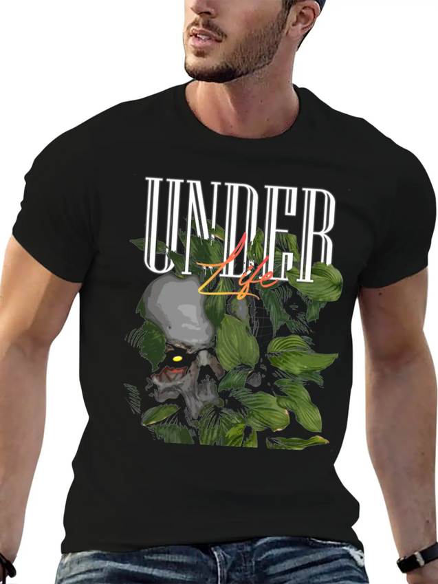Under Life Modern Streetwear Lightweight Cotton T-Shirt – Daily Comfort Graphic Shirt