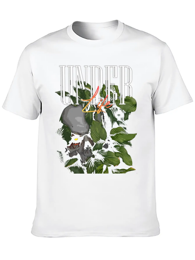 Under Life Modern Streetwear Lightweight Cotton T-Shirt – Daily Comfort Graphic Shirt
