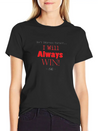 Unique Streetwear King B Design Always Win Lightweight Cotton T-Shirt – Daily Comfort Graphic Shirt