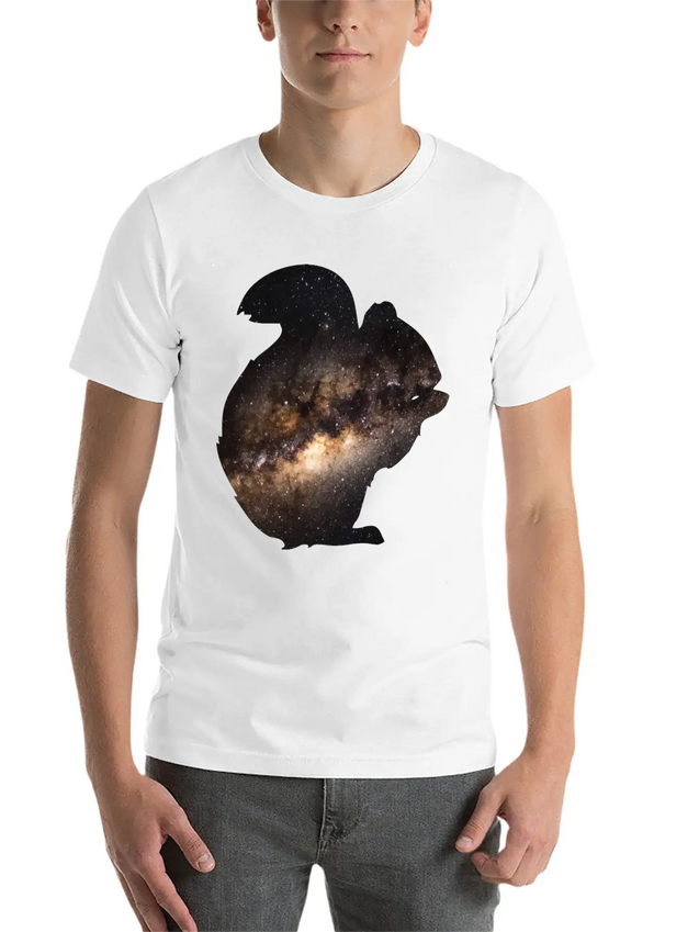 Universe Squirrel Lightweight Cotton T-Shirt – Daily Comfort Graphic Shirt