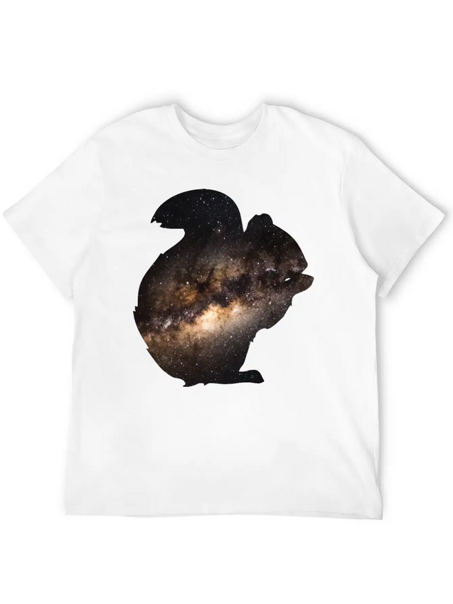 Universe Squirrel Lightweight Cotton T-Shirt – Daily Comfort Graphic Shirt