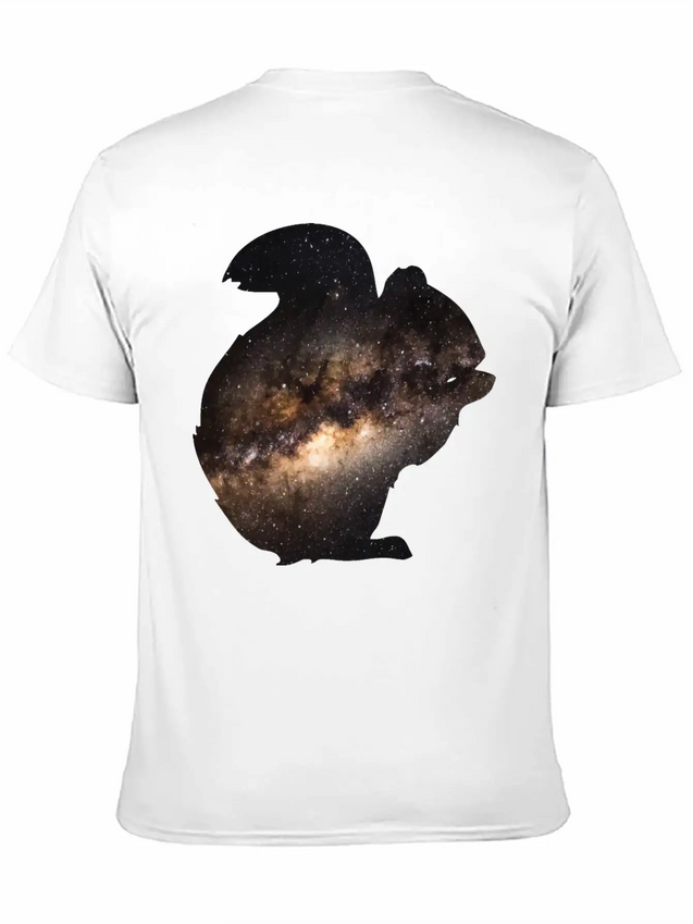 Universe Squirrel Lightweight Cotton T-Shirt – Daily Comfort Graphic Shirt