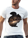Universe Squirrel Lightweight Cotton T-Shirt – Daily Comfort Graphic Shirt