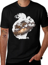 Universe Squirrel Lightweight Cotton T-Shirt – Daily Comfort Graphic Shirt
