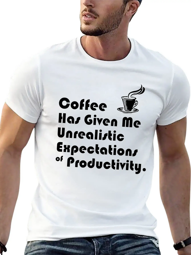 UNREALISTIC EXPECTATIONS OF PRODUCTIVITY Lightweight Cotton T-Shirt – Daily Comfort Graphic Shirt