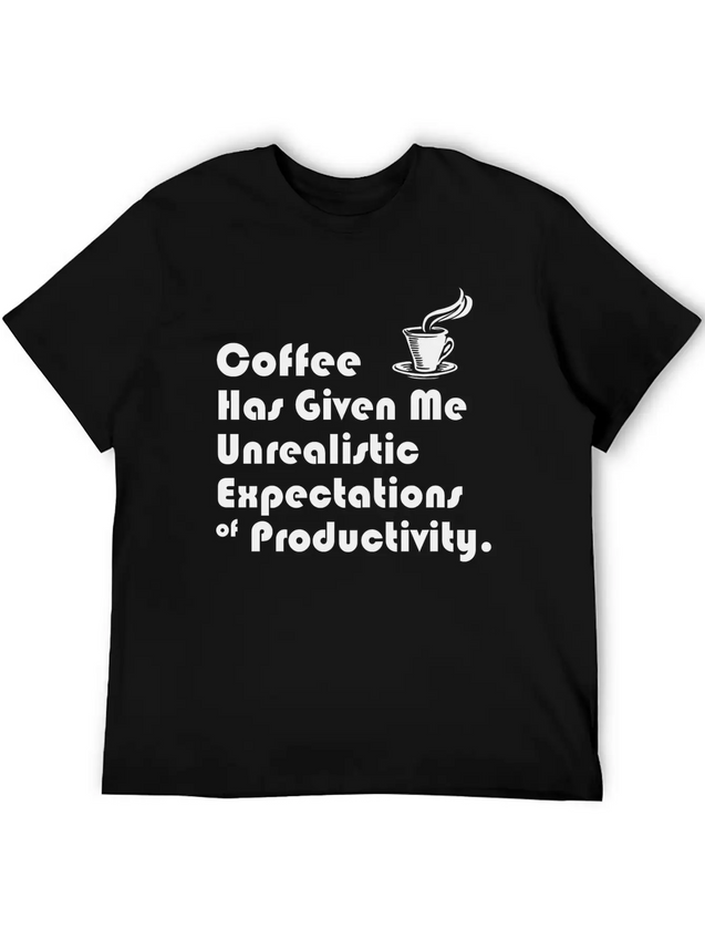 UNREALISTIC EXPECTATIONS OF PRODUCTIVITY Lightweight Cotton T-Shirt – Daily Comfort Graphic Shirt