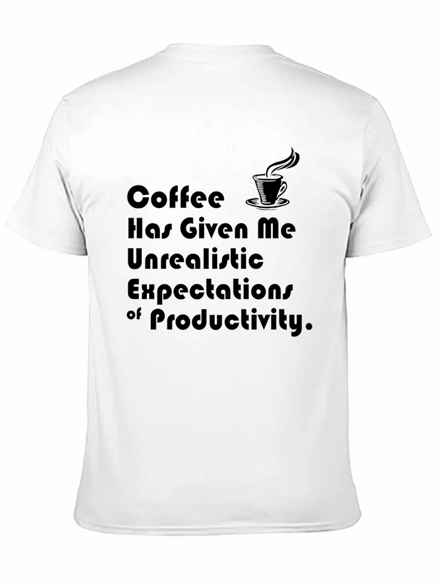 UNREALISTIC EXPECTATIONS OF PRODUCTIVITY Lightweight Cotton T-Shirt – Daily Comfort Graphic Shirt