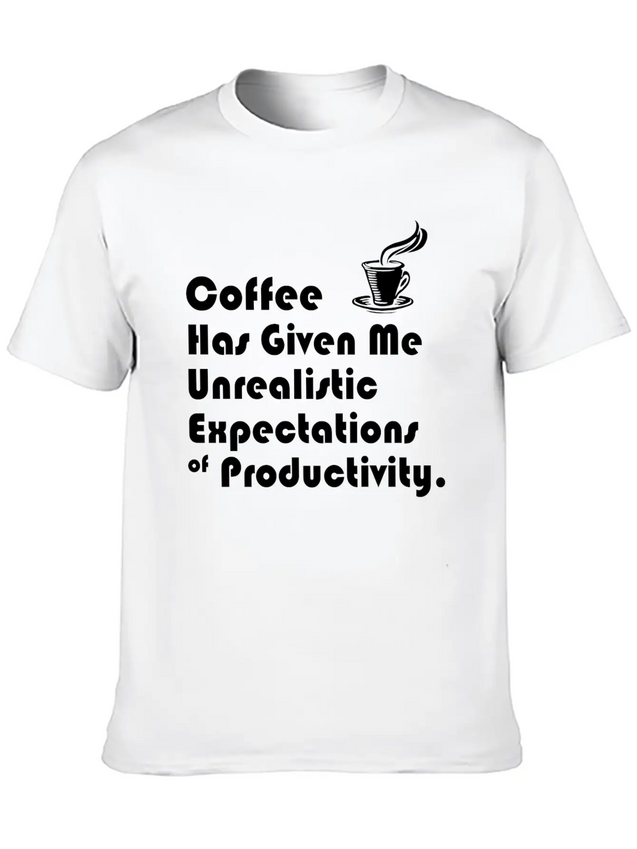 UNREALISTIC EXPECTATIONS OF PRODUCTIVITY Lightweight Cotton T-Shirt – Daily Comfort Graphic Shirt